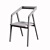 Halmar AZUL Kitchen Chair, Grey/Black 3D model small image 6