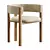  Stylish Vittoria Dining Armchair 3D model small image 1