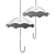 Imperium Loft Umbrella Pendant Light 3D model small image 2