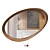 Artisan Wood Glass Mirror Home 3D model small image 1