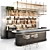 Cafe11 Stainless Steel Bar Counter 3D model small image 1