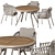 Karel Table & Chair Set 3D model small image 1