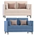 Modern Kela Divan Sofa Set 3D model small image 1