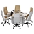 Contemporary Circle Meeting Table 3D model small image 4