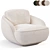 Cozy Alpine Boucle Armchair Furniture 3D model small image 2