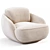 Cozy Alpine Boucle Armchair Furniture 3D model small image 4