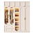 Litfad Modern Wardrobe in Milk White 3D model small image 1