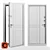 Snegir PRO Frost-Resistant Outdoor Door 3D model small image 3