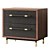 Sleek Leather & Wood Dresser 3D model small image 3