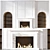 Modern Fireplace No14 3D model small image 1