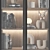 Luxury Wood Wardrobe Design 3D model small image 3