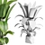 Title: Rubber Ficus in Concrete Vase 3D model small image 4