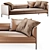 Elegant Paul Sofa Design 3D model small image 1