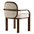 Sleek James Dining Chair 3D model small image 3