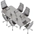 Modern Meeting Table with Style 3D model small image 3