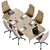 Modern Meeting Table with Style 3D model small image 5