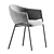 Velvet Beige Eliza Chair Model 3D model small image 2