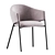 Velvet Beige Eliza Chair Model 3D model small image 6