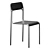 2021 Ascona Chair in Black 3D model small image 2