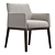 Modern Velvet Lounge Chair 3D model small image 2