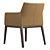 Modern Velvet Lounge Chair 3D model small image 3