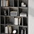 Minimalist Modular Bookcase in Millimeters 3D model small image 2