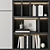 Minimalist Modular Bookcase in Millimeters 3D model small image 3