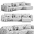 Bajvin Corner Sofa 2015 Model 3D model small image 4