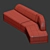 Luxury Champel Sofa by Zana 3D model small image 3