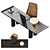 Sleek Minimalist Office Furnishings 3D model small image 3