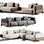 Elegant Positano Sofa by Casa 3D model small image 3