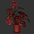 Monster Decorative Plant in Concrete Pot 3D model small image 1