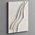 Minimalist 3D Relief Wall Decor 3D model small image 3