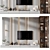 Modern TV Wall Shelf Decor 3D model small image 1