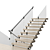 Contemporary Wood & Glass Staircase 3D model small image 3