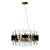 Alya Pendant Chandelier Gold Glass 3D model small image 3