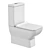 Modern Compact AQUAme AQM1004 Toilet 3D model small image 1