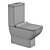 Modern Compact AQUAme AQM1004 Toilet 3D model small image 4