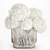 Modern White Hydrangea Vase Set 3D model small image 1