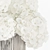 Modern White Hydrangea Vase Set 3D model small image 2