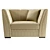 Contemporary Beige Marsele Armchair 3D model small image 2