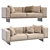 Modern Small Minotti Sofa Design 3D model small image 2