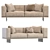 Modern Small Minotti Sofa Design 3D model small image 3