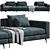 Marac Elvis Luxury Sofa Set 3D model small image 2