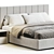 Modern Design Low Profile Bed 3D model small image 2