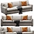 Customizable Axis Sofa: Plush Versatility 3D model small image 3