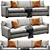 Customizable Axis Sofa: Plush Versatility 3D model small image 5