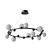 Elegant Ring Chandelier Lampatron 3D model small image 1