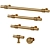 Brass Grove Handles & Knobs 3D model small image 1