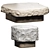 Custom Stone Table Set crafted in Art Studios 3D model small image 1